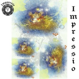 Декупажная карта Impressio ,плотность 45г/м2 А4 арт.15866